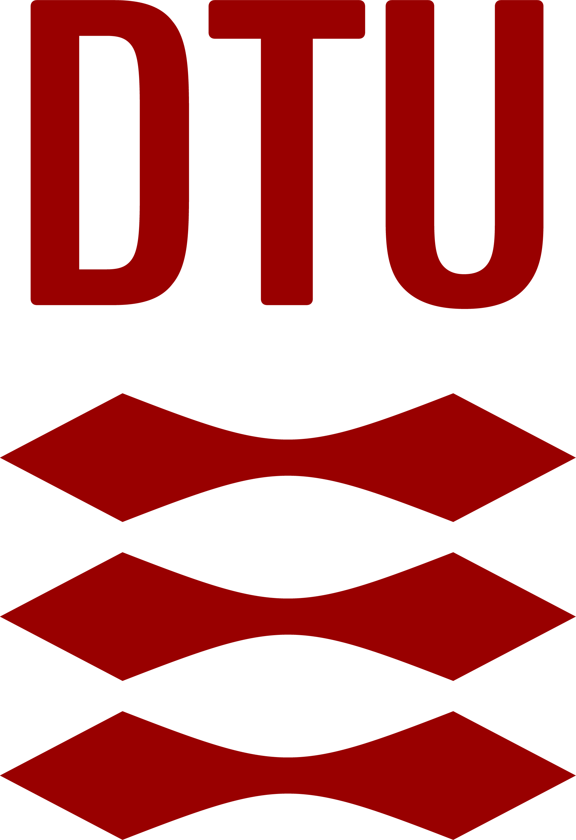 Technical University of Denmark Logo - red
The letters "DTU" sitting on top of three abstract lions